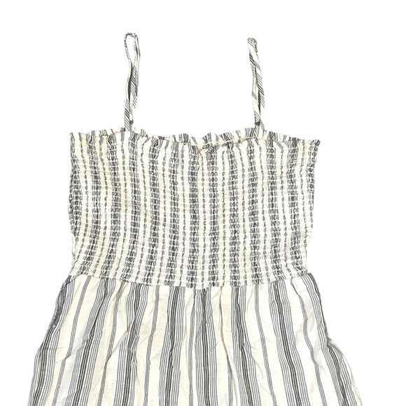 Bella Dahle Revolve Jumpsuit Cotton Blend Wide Leg Raw Hem Blue Grey Size M #916 - Picture 3 of 8